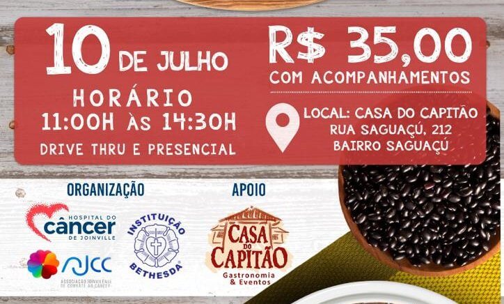  Feijoada beneficente para construção do Hospital do Câncer