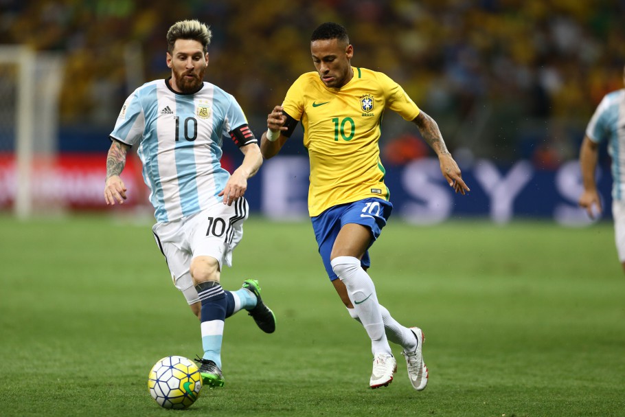 Brasil versus Argentina no Mineirão. Créditos: Lucas Figueiredo/CBF